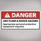Avery Arc Flash/Danger Labels, Waterproof, UV Resistant, Preprinted, 2" x 4", 100 Warning Decal Labels